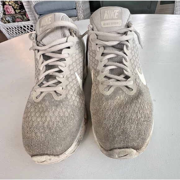 Nike Air Max Sequent 2 Womens Size 1 Beige White Athletic Running Shoes Sneakers - Picture 4 of 8